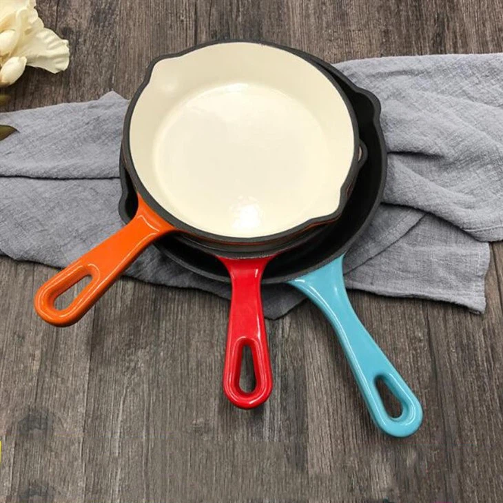Enamel Kitchen Cast Iron Skillet
