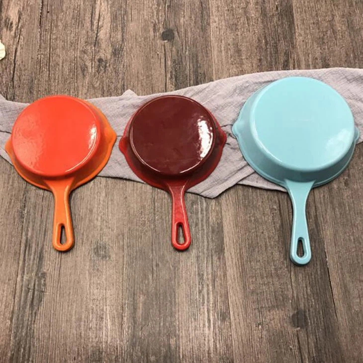 Enamel Kitchen Cast Iron Skillet